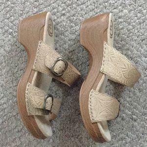 Tan sandals